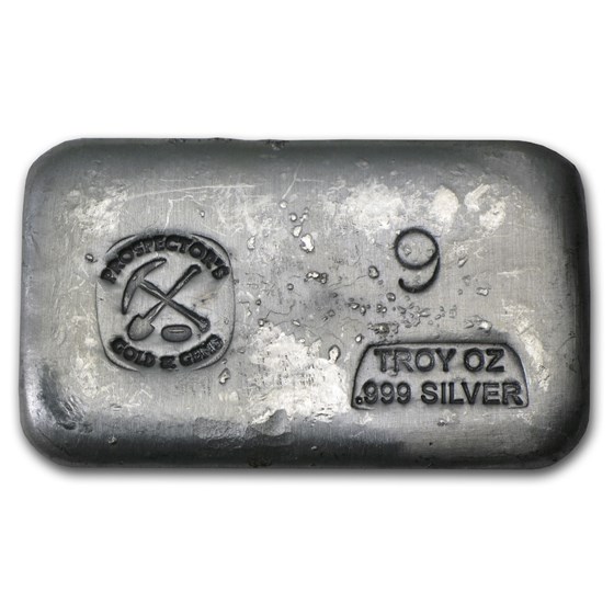 9 oz Hand Poured Silver Bar PG & G 9 oz Hand Poured Silver Bar PG & G